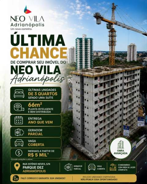 🚨 O Neo Vila Adrianópolis estava praticamente zerado! — 🚨 O Neo Vila Adrianópolis estava praticamente zerado de unidades de 3 quartos… e essa pod